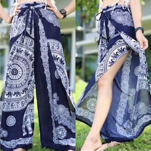 Thai Pants/ Harem Pants Women Mandala Print/ Yoga Pants/ Bohemian Pants Hippie Pants/ Baggy Boho Pants/ Meditation Pants/ Beach Pants image 1