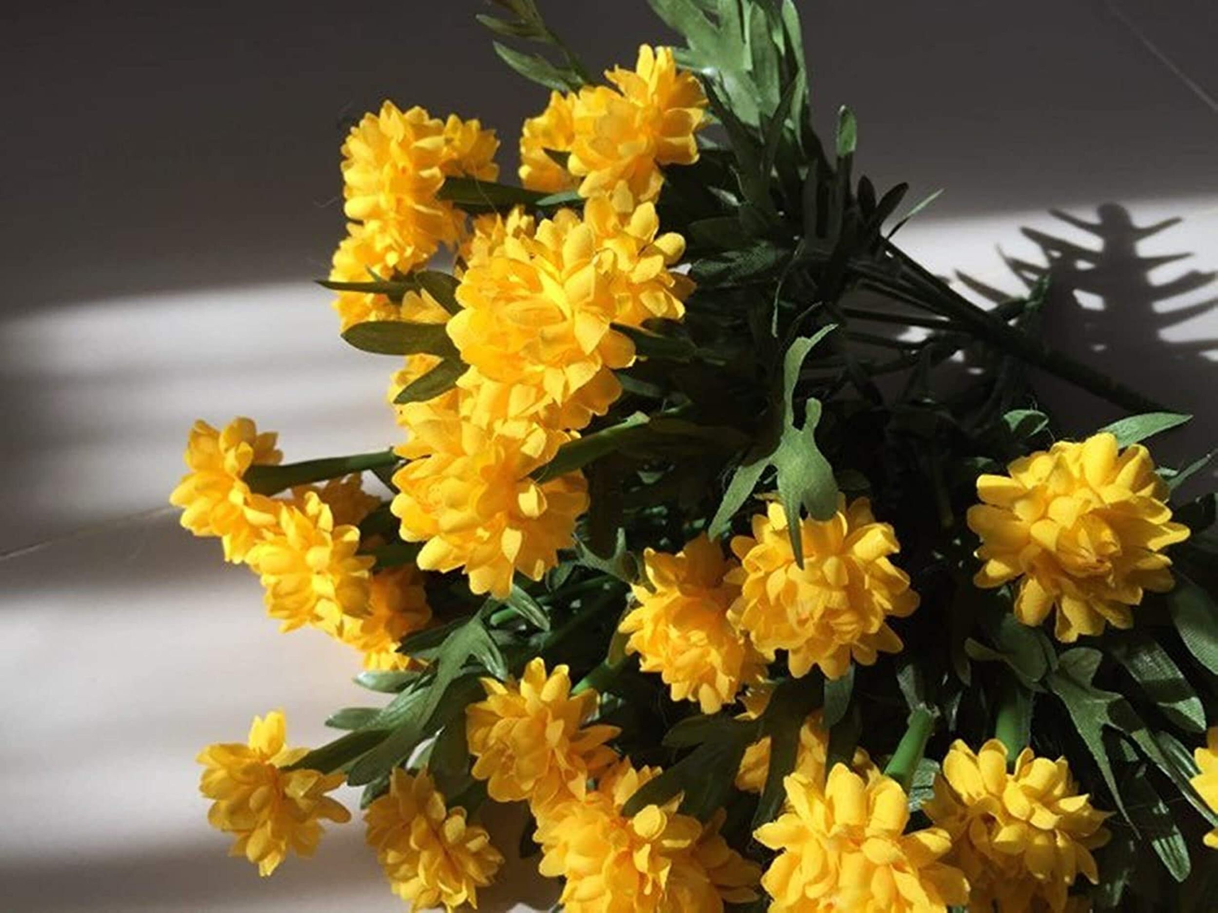 Yellow Marigold Flower Bunch Yellow Flower Marigold Silk Etsy UK