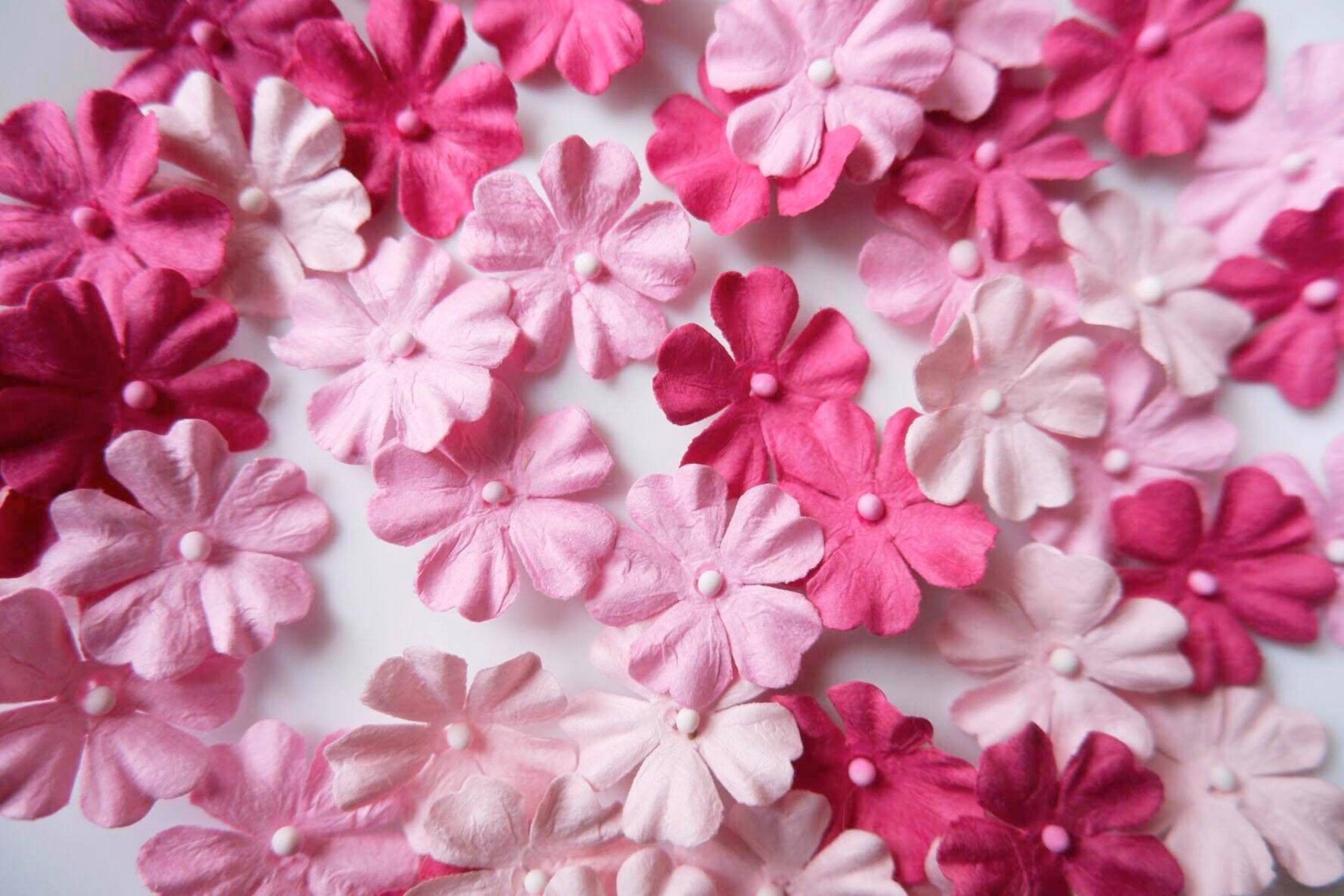 Flat Elastic - High Quality Mulberry Paper Flowers, Fabrics