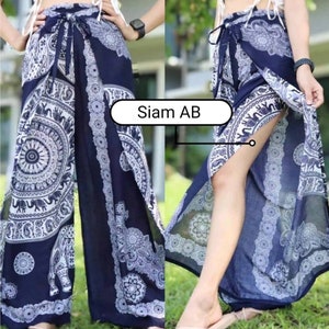 Thai Pants/ Harem Pants Women Mandala Print/ Yoga Pants/ Bohemian Pants Hippie Pants/ Baggy Boho Pants/ Meditation Pants/ Beach Pants Navy Madala