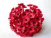 100 pcs Poppy Flower Red Color Mulberry Paper Flower 20-25mm Wedding Scrapbook DIY Craft Scrapbooking Bouquet Stem Veterans Day Valentines. 