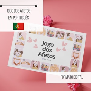 Jogo de Tabuleiro dos Afetos | Saint Valentin | en portugais | Yoga enfants | TÉLÉCHARGER IMEDIATO - article numérique