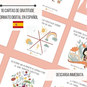 16 Cartas de Gratitud Imprimibles | DESCARGA INSTANTÁNEA - Español