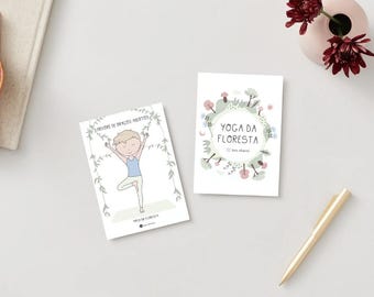 30 cartas do Yoga da Floresta | em Português | Yoga kids | Aulas de ioga para crianças | DOWNLOAD IMEDIATO - item digital