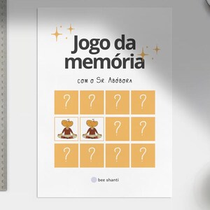 Jogo da memória com o Sr. Abóbora | en portugais | Yoga enfants | postures de Outono et Halloween | TÉLÉCHARGER IMEDIATO - article numérique