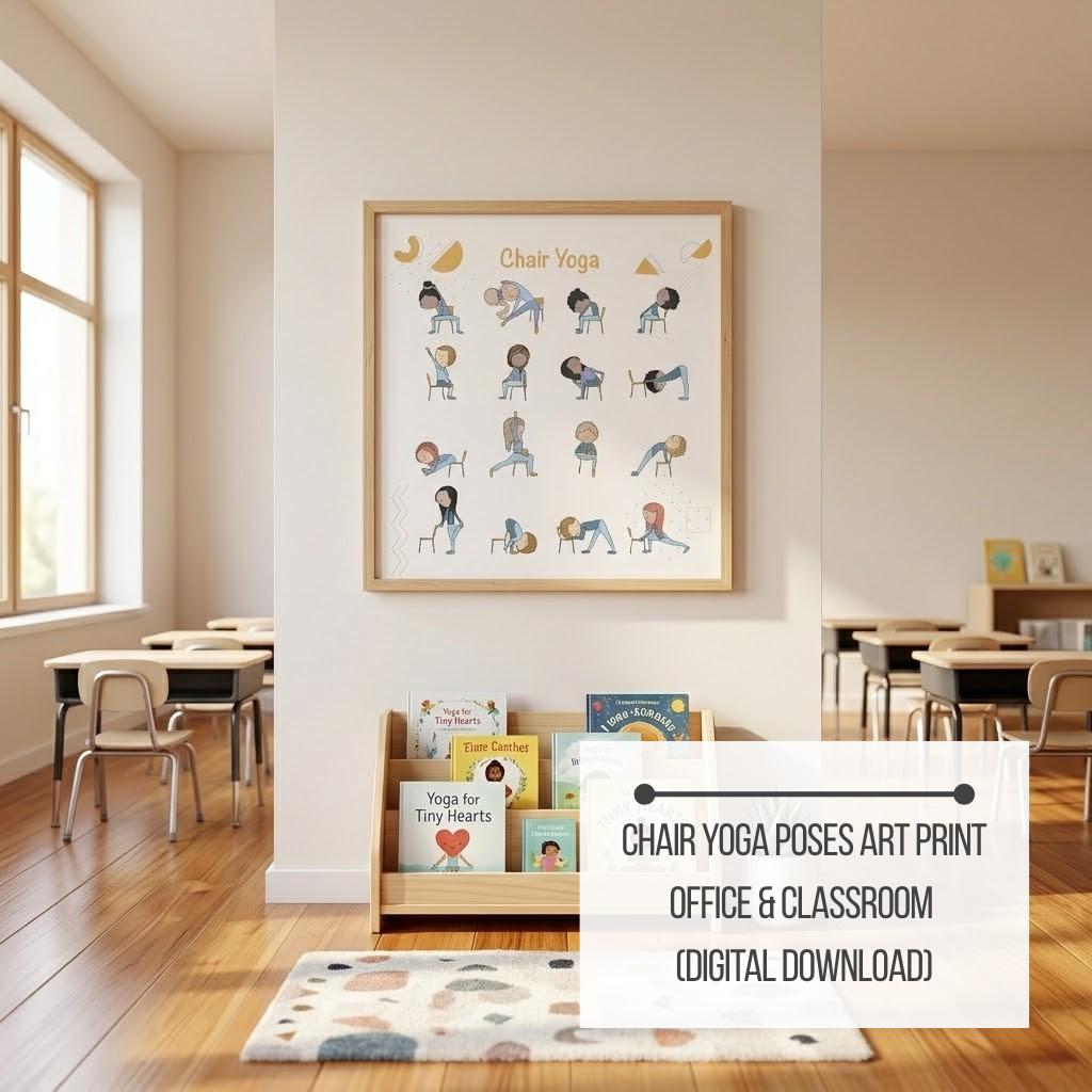 Affiches De Yoga DECHOUS – Lot De 6 Posters De Postures Pour Décorer Votre Salle De Sport Ou Maison (18x13 Cm)