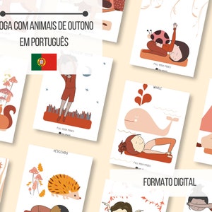 14 cartas de Yoga para ou Outono | Yoga enfants | Regresso à aulas | TÉLÉCHARGER IMMÉDIATEMENT - article numérique