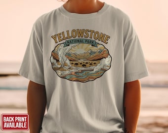 Yellowstone National Park T-Shirt: Bison, Vintage Style, Comfort Colors T-Shirt