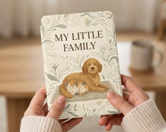 Funda exclusiva para Kindle: retrato de perro y gato, imagen de mascota personalizada, cubierta de texto personalizada, compatible con Kindle Paperwhite/Colorsoft