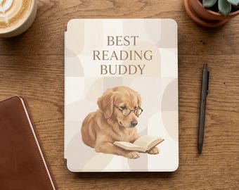 Funda Kindle personalizada con retrato de perro, cubierta única para ereader, texto personalizado, diseño personalizado, Kindle Paperwhite/Colorsoft de 12.ª generación