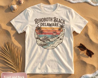 Comfort Colors® Rehoboth Beach Delaware T-Shirt: Retro Beach, Vintage Delaware, Beach Town