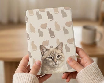 Custodia Kindle 7'': sagoma di gatto, custodia commemorativa personalizzata per animali domestici, protezione per tablet digitale, compatibile con Paperwhite/Colorsoft