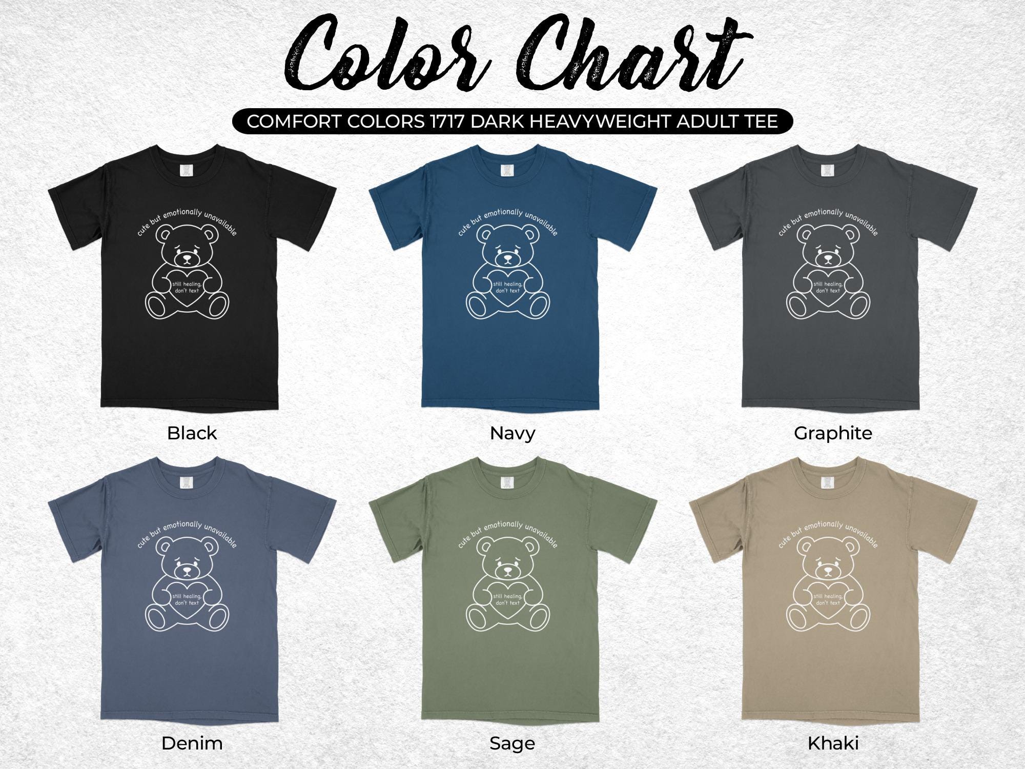 Bear T-shirt: Emotionally Unavailable, Cute Design, Valentine's