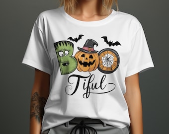Boo-tiful Halloween T-Shirt, Spooky and Fun Design, Perfect Gift for this Halloween, Halloween Gift Ideas