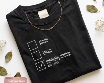 Personalisierte Valentinstag T-Shirt: Benutzerdefinierte Name, Dating, Lustig, anpassbare T-Shirt