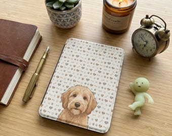 Custodia personalizzata per Kindle di 12a generazione: ritratto di cane, immagine personalizzata di un animale domestico, custodia esclusiva per tablet