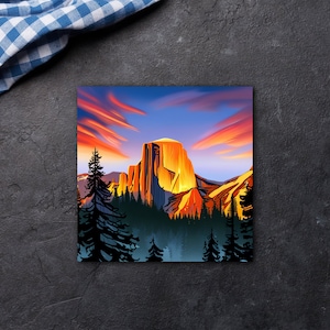 Yosemite National Park Half Dome sticker, Yosemite Decal, Yosemite car decal, Yosemite National Park Sticker