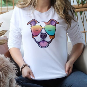 Amstaff T Shirt, cane mamma camicia, cane amante regalo, cane mamma felpa, cane papà camicia, cane papà regalo, unisex Jersey manica corta Tee felpa