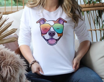 Amstaff T Shirt, Dog Mom Shirt, Dog Lover Gift, Dog Mom Sweatshirt, Dog Dad Shirt, Dog Dad Gift, Unisex Jersey Short Sleeve Tee Sweatshirt