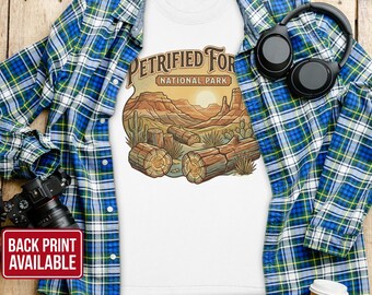 Petrified Forest National Park T-Shirt: Retro Style, Desert Landscape
