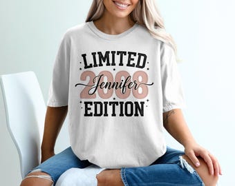 Limited Edition T-Shirt: Customizable Name Year, Personalized Apparel, Special Occasion