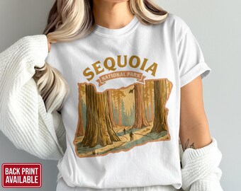 Sequoia National Park T-Shirt: Comfort Colors Tee, Forest Scene, Hiking