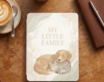 Funda para Kindle Paperwhite: Protector personalizado con retrato de perro y gato, compatible con 12.ª generación