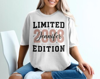 Customizable Limited Edition T-Shirt: Personalized Name, Year Graphic, Unique