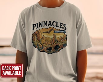 Pinnacles National Park T-Shirt: Desert Landscape, Condor Graphic, Outdoor