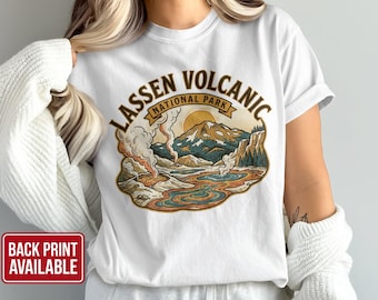 Lassen Volcanic National Park T-Shirt: Vintage Style, Nature Graphic, Outdoor Apparel