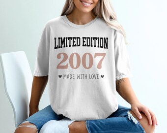 Limited Edition T-Shirt: Birthday, Customizable, Name, Year, Made With Love
