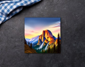 Yosemite National Park Half Dome Sticker, Trucks Body Decals, Laptop Stickers