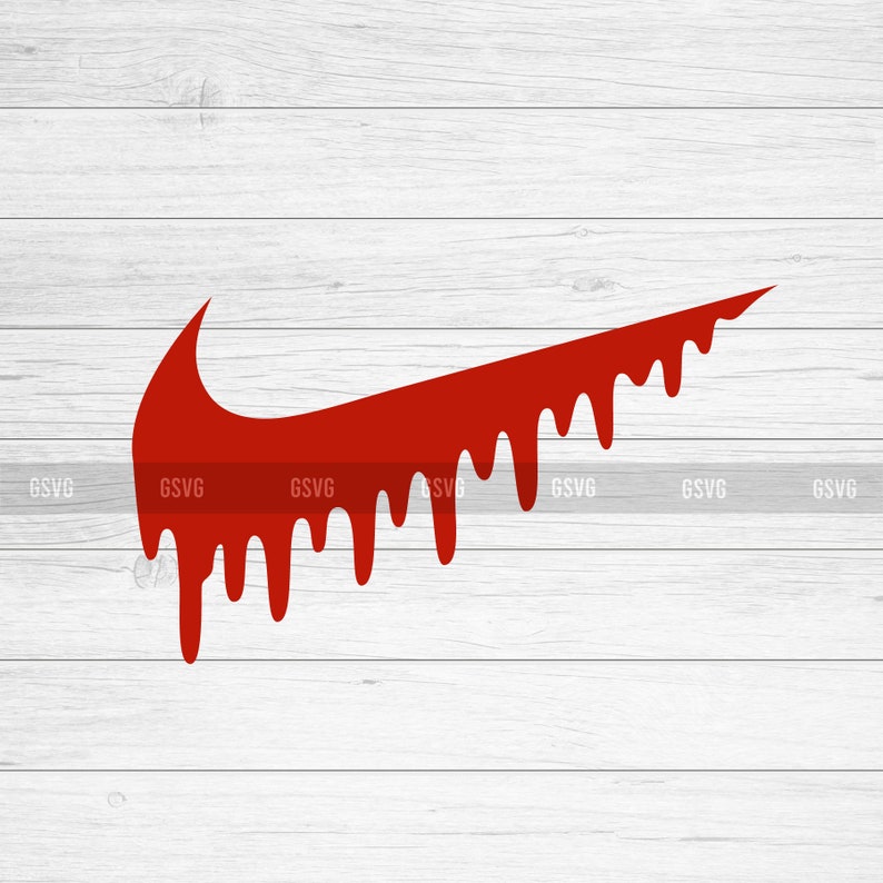 Download Nike SVG Nike Drip Nike Logo PNG Silhouette Clipart SVG | Etsy