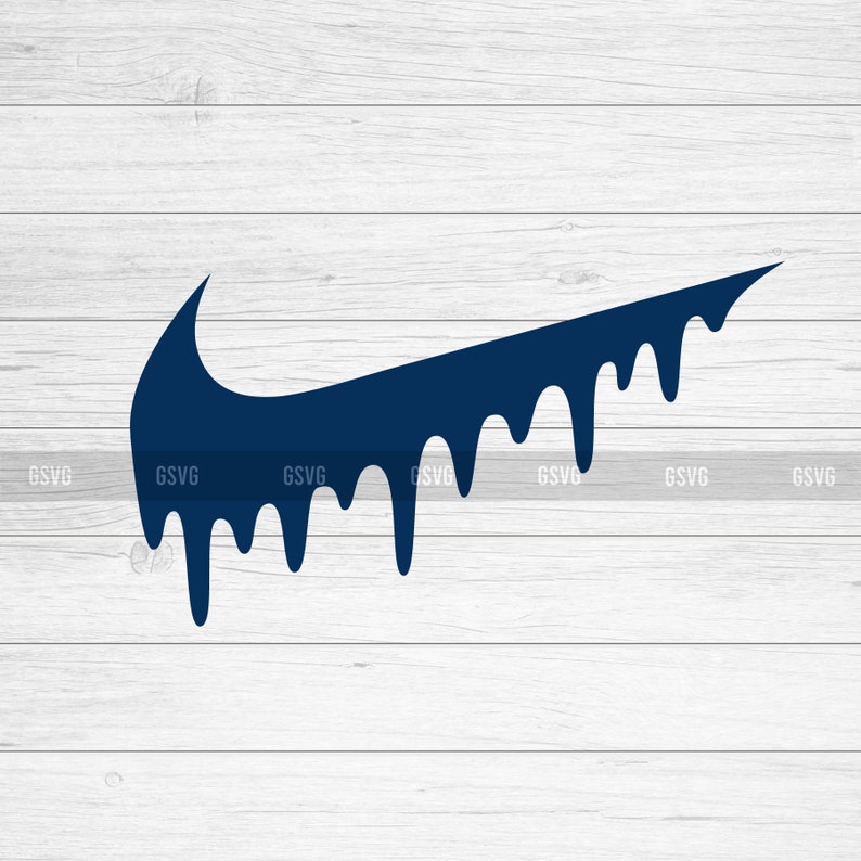 Nike SVG Nike Drip Nike Logo PNG Silhouette Clipart SVG | Etsy