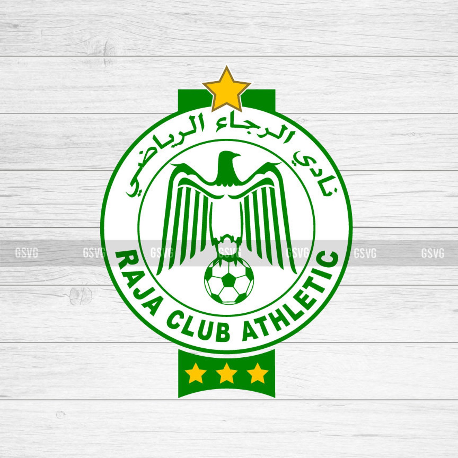 Raja Club Athletic SVG PNG EPS Vector File For Cricut Rca | Etsy