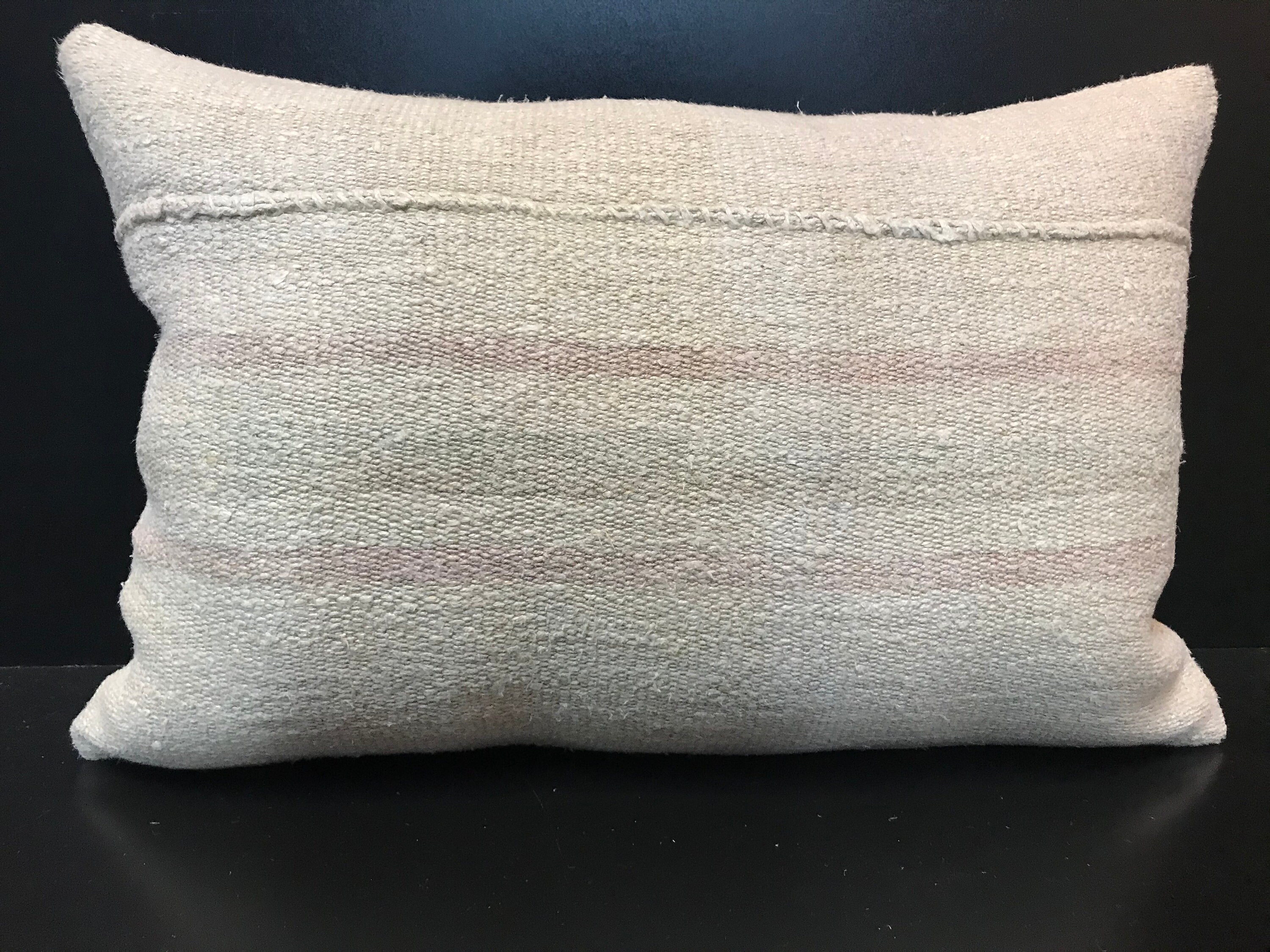 Solid White Throw Pillow Covers 16x24 Hemp Kilim Pillow Etsy