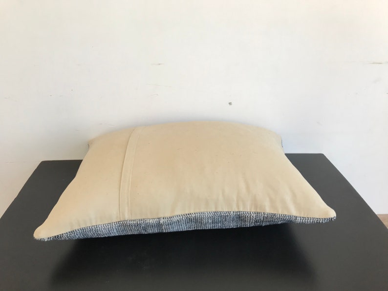 Bohemian Decor Lumbar Pillow Case Decorative Couch Pillow Rectangle Gray Throw Pillow Covers 20x28 Kilim Pillow Ethnic Pillow Rug Cushion