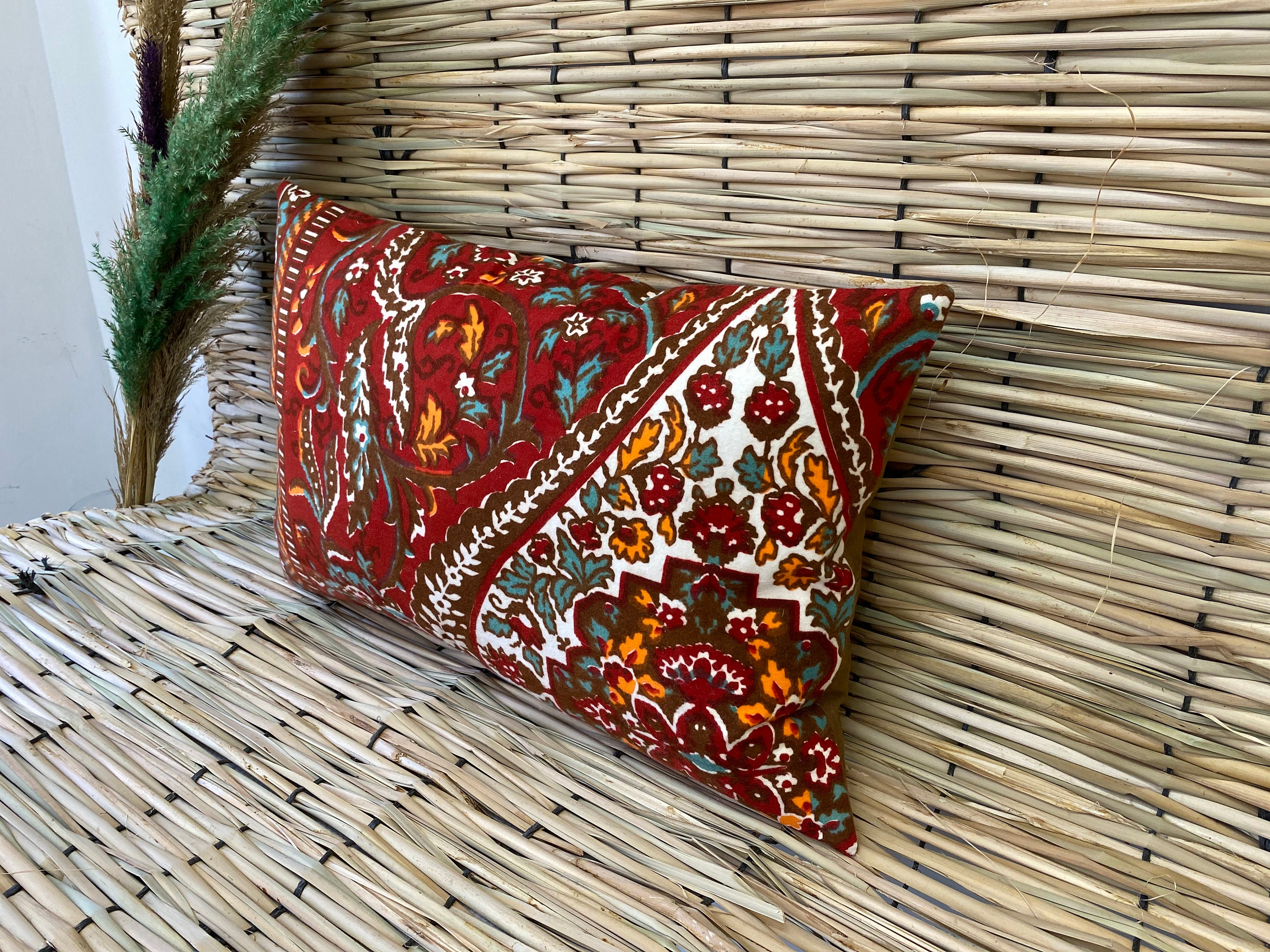 Farmhouse Decor Red Pillow Cases 16x24 Claret Red Pillow Etsy UK