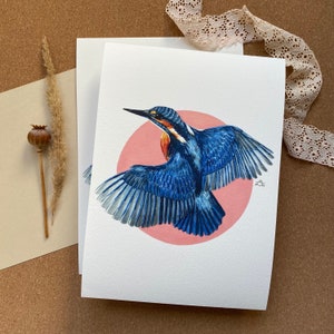 Kunstdruck Eisvogel | Fine Art Print einer Aquarell Illustration mit heimischen Vogel, als Poster oder für Bilderrahmen