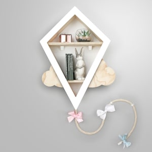Kite Nursery Shelf - Nursery Deco - Nursery Furniture - Nursery Ideas - Book Shelf - Shelves - Wall Shelves - Floating Shelves - Kids Shelf