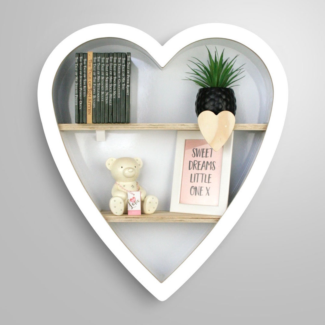Heart Nursery Shelf Nursery Deco Nursery Furniture Nursery Ideas Book ...