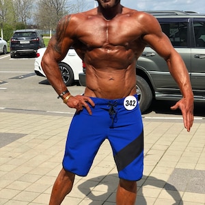 IFBB NPC WBFF Custom made Men's Physique Shorts / Mens Physique / BoardShorts / Competition Shorts / MensPhysique / Athletic Bodybuilding