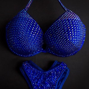 IFBB NPC Competition Bikini Suit / Figure Bikini Suit / Bodybuilding Bikini / Fitness Bikini / Posing Suit / Crystal Bikini