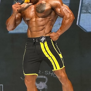 Custom made board shorts for bodybuilding contests Men's Physique IFBB , NPC, ARNOLD, Olympia