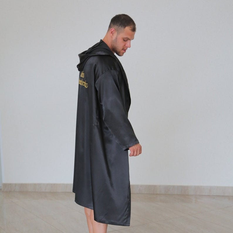 Personalised Robes With YOUR NAME / Long Silk Men's Kimono Etsy