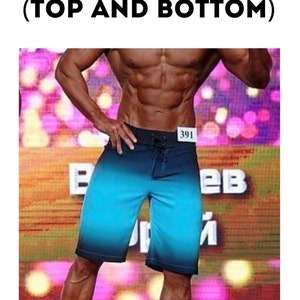 Bodybuilding mens physique board shorts  IFBB NPC WBFF - custom made