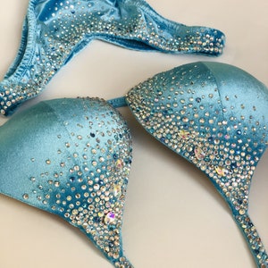 Fitness bikini competition suit IFBB NPC WBFF bodybuilding crystals bikini