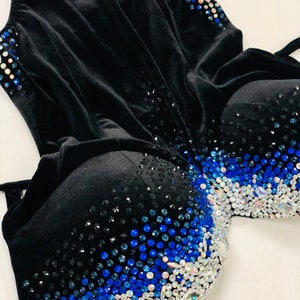 IFBB NPC WBFF Crystal rhinestone wellness bikini bodysuit for bodybuilding fitmodel