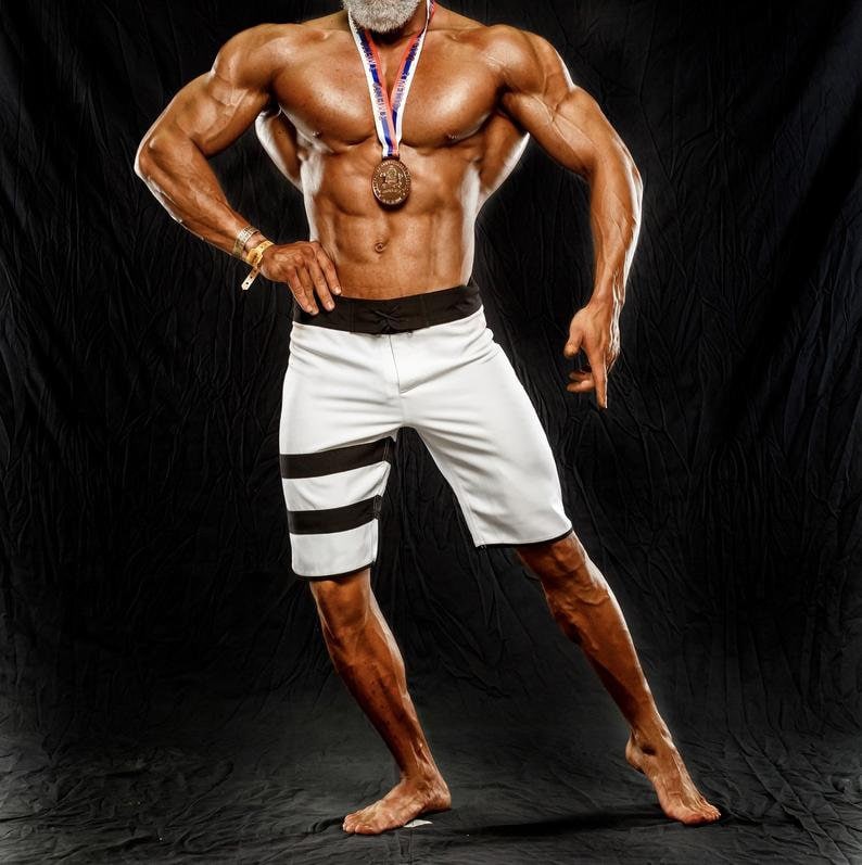 Custom fit Men/'s Physique Shorts tailor made Mens Physique BoardShorts Competition Shorts Men\u2019s physique posing shorts