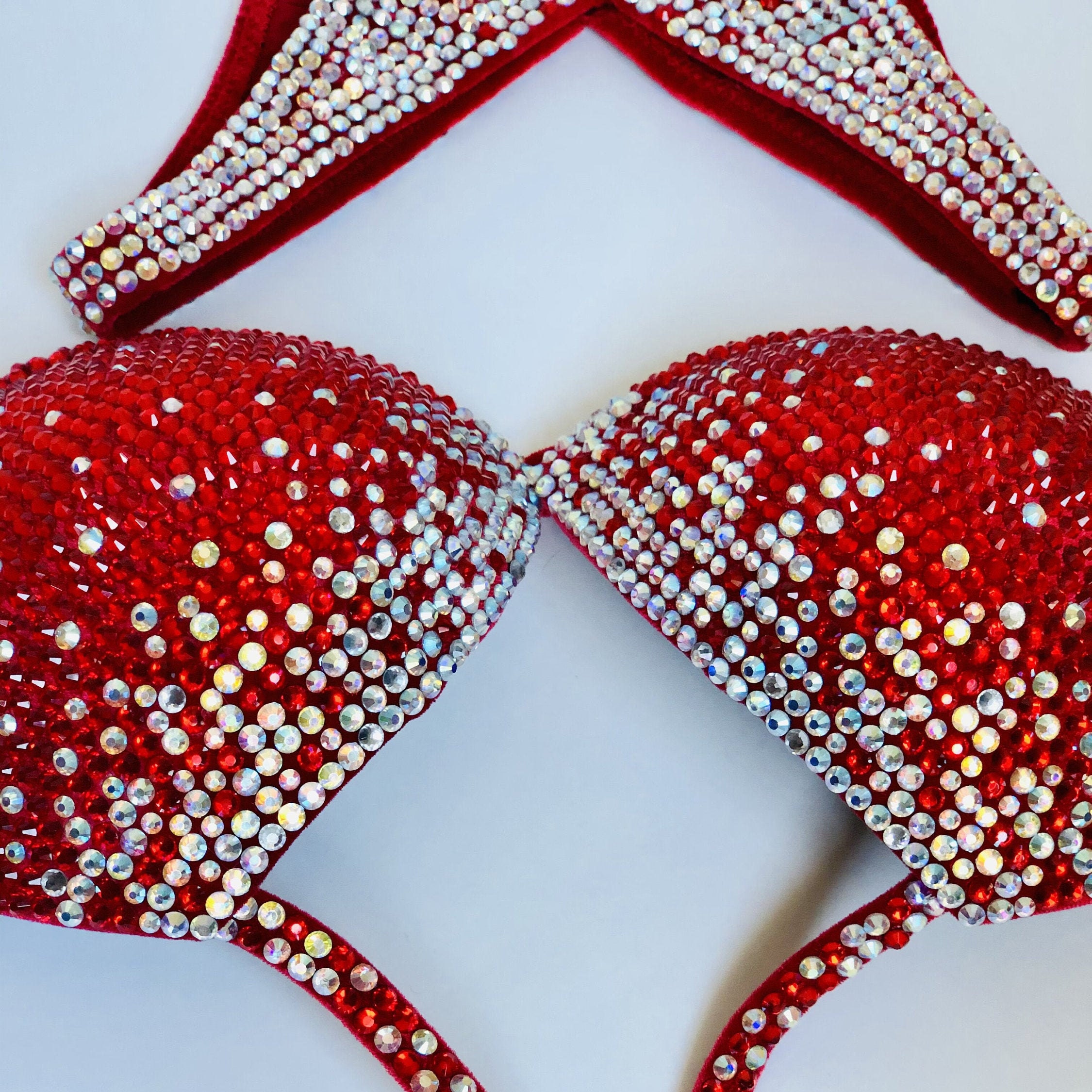Fitness bikini base red - Etsy 日本